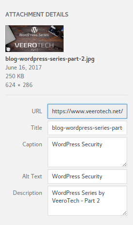 Adding alt Tags to Images in WP