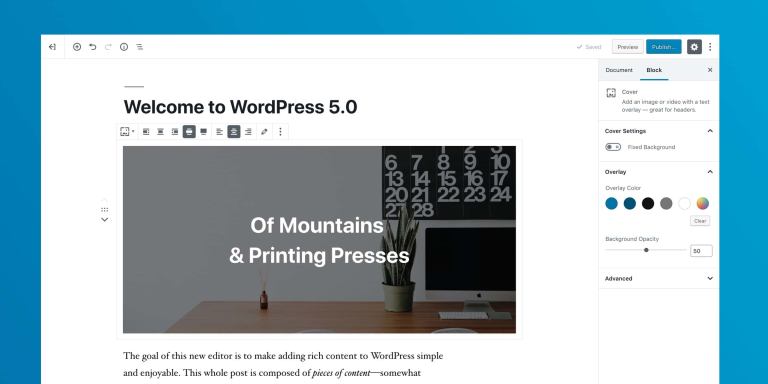 WordPress 5.0 Gutenberg and Classic Editor