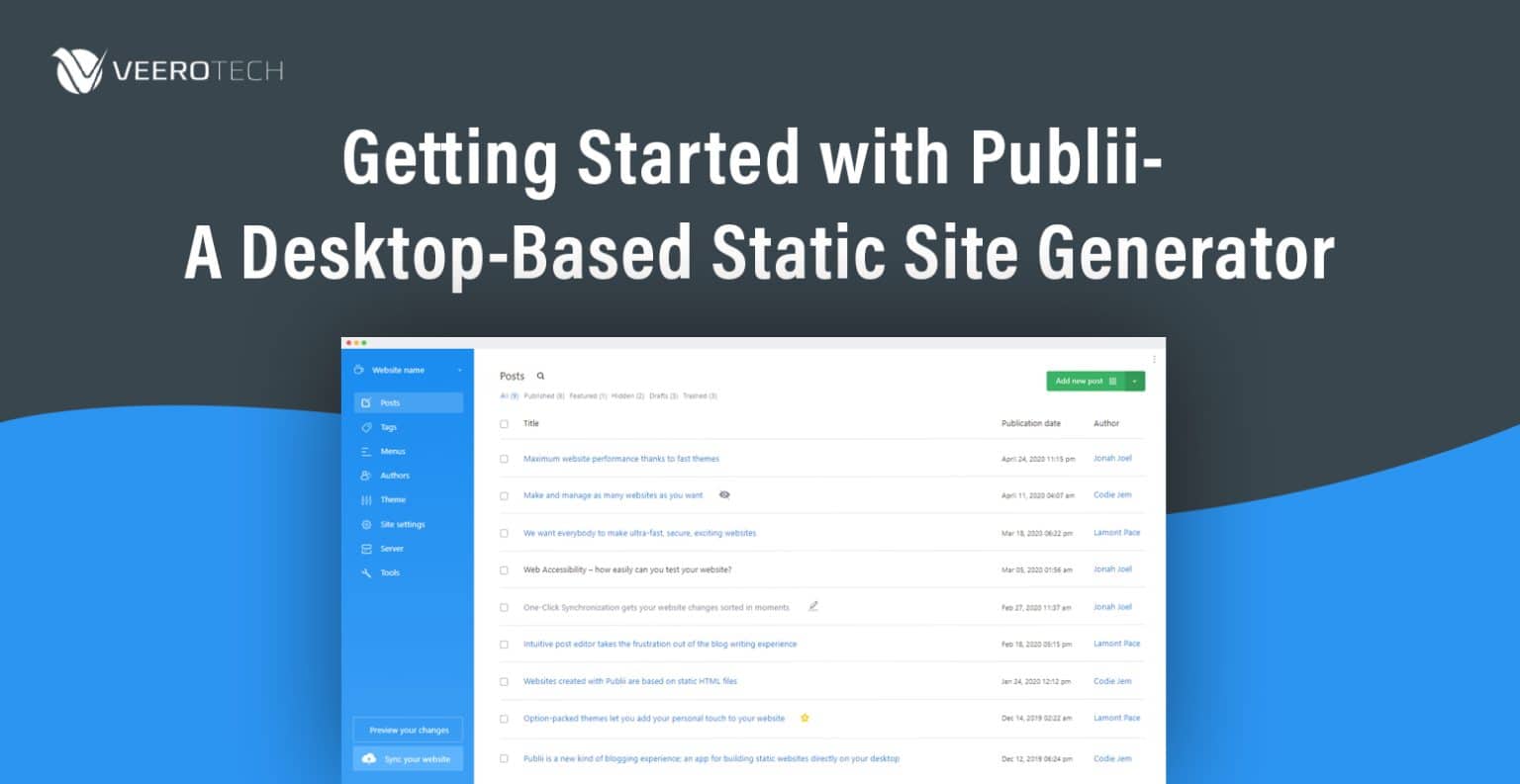 Getting Started with Publii - A Desktop-Based Static Site Generator