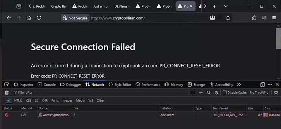 How to Fix PR_CONNECT_RESET_ERROR in Firefox