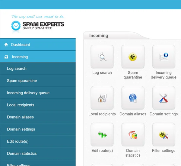 SpamExperts-Dashboard