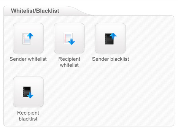 SpamExperts-Whitelist-Blacklist