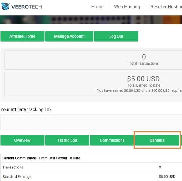 veerotech web hosting affiliate banners