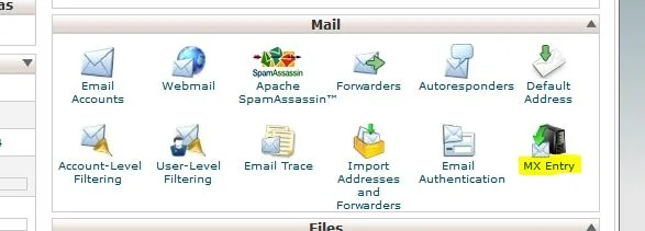 cpanel-mx-entry