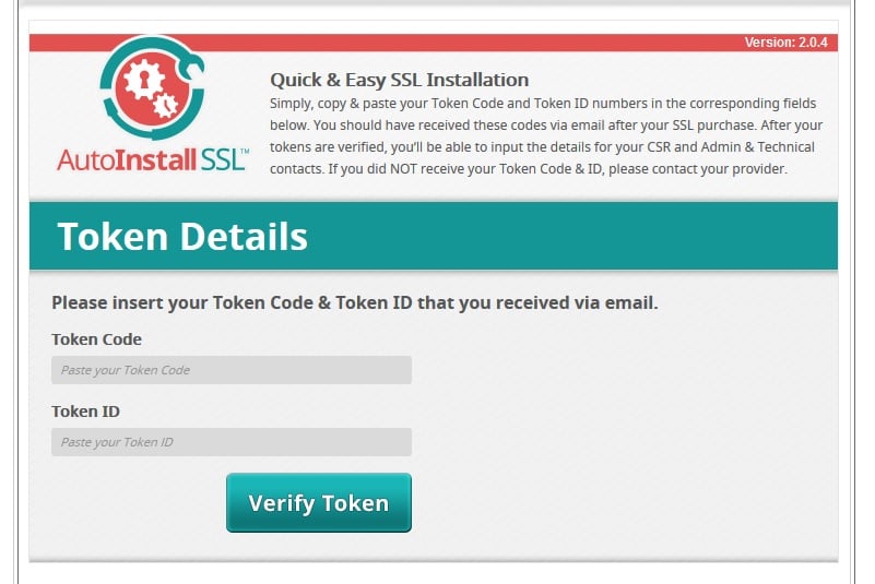 auto install ssl token codes