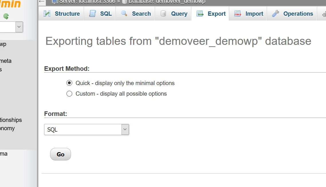 export-sql-database