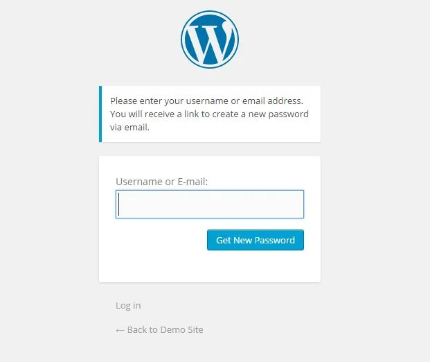 wordpress-pasword-reset-option