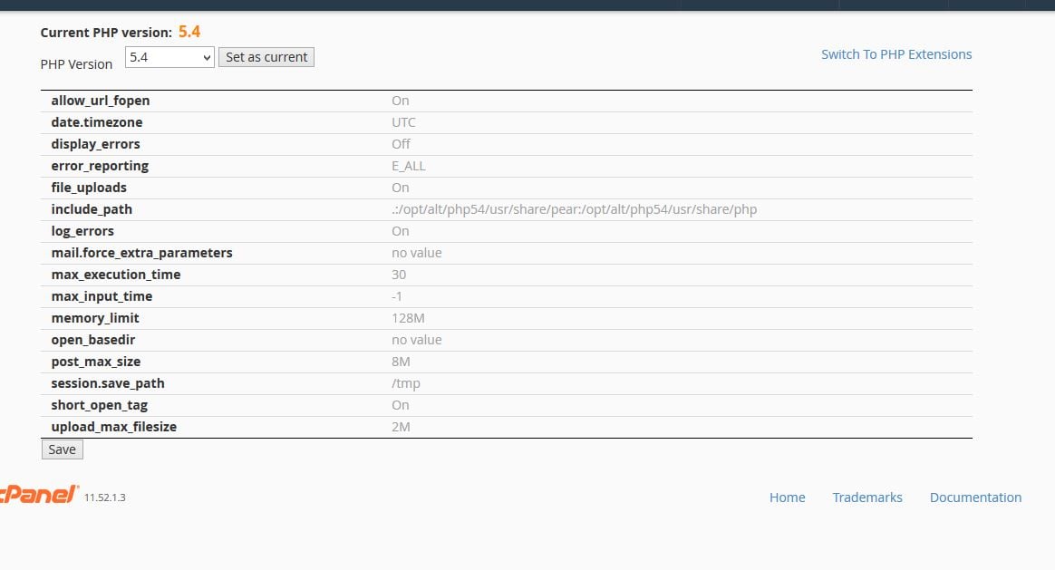 php-settings-options