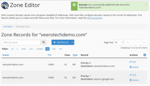 Configure Google MX Records in a cPanel Hosting Account | Web Hosting KB