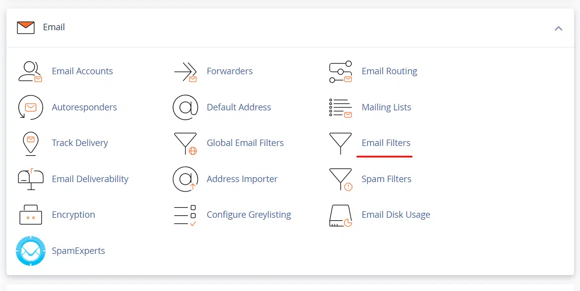 email filters cPanel