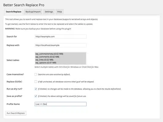 Better search and replace plugin wordpress