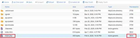 Check file and folder permissions