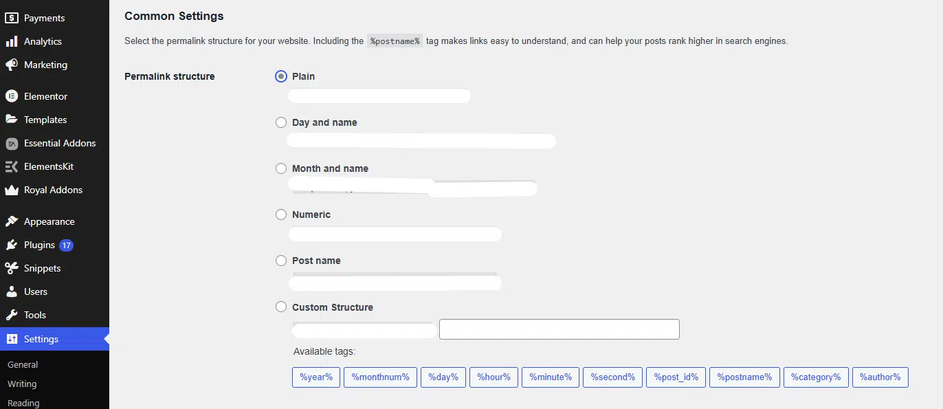 WordPress Admin Dashboard