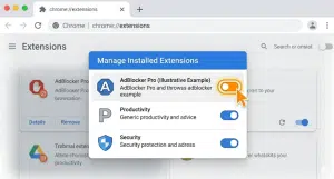 Manage Installed Extensions