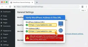Website URL Settings